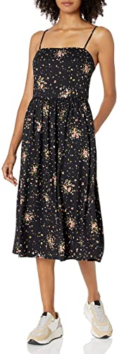 Amazon Brand - Goodthreads Women's Georgette Smock-Back Cami Midi Dress