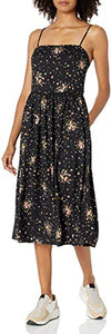 Amazon Brand - Goodthreads Women's Georgette Smock-Back Cami Midi Dress